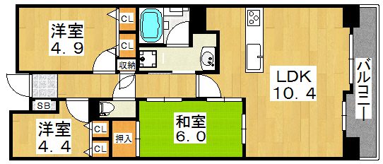 浪速区 グランソレイユ日本橋 無料賃貸